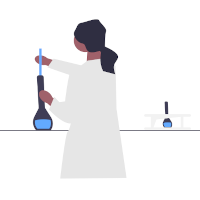 laboratorio químico manofactura.