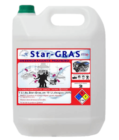 detergente desengrasante multiuso llamado Star Gras.